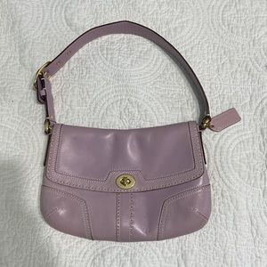 Coach Purple Small Should/Hand Bag J0793-11542. Size: 10”x 7”